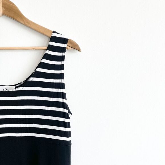 Joseph Ribkoff Womens Maxi Dress Stripes Sleeveless Black White Size 10 - Picture 3 of 8